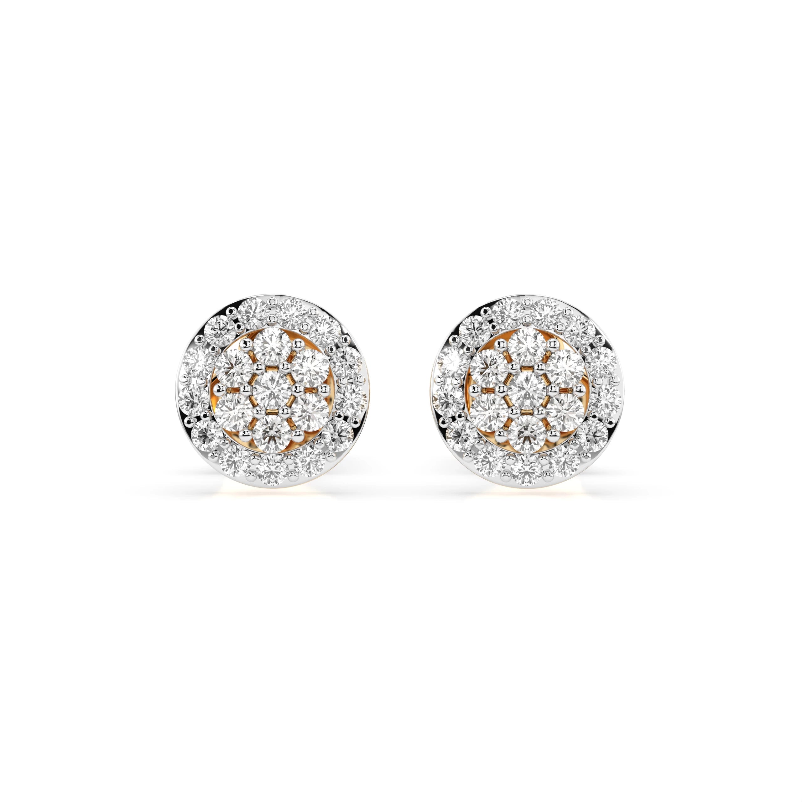 Cercei din Aur cu Diamante Rotunde Briliant 0.30 CT