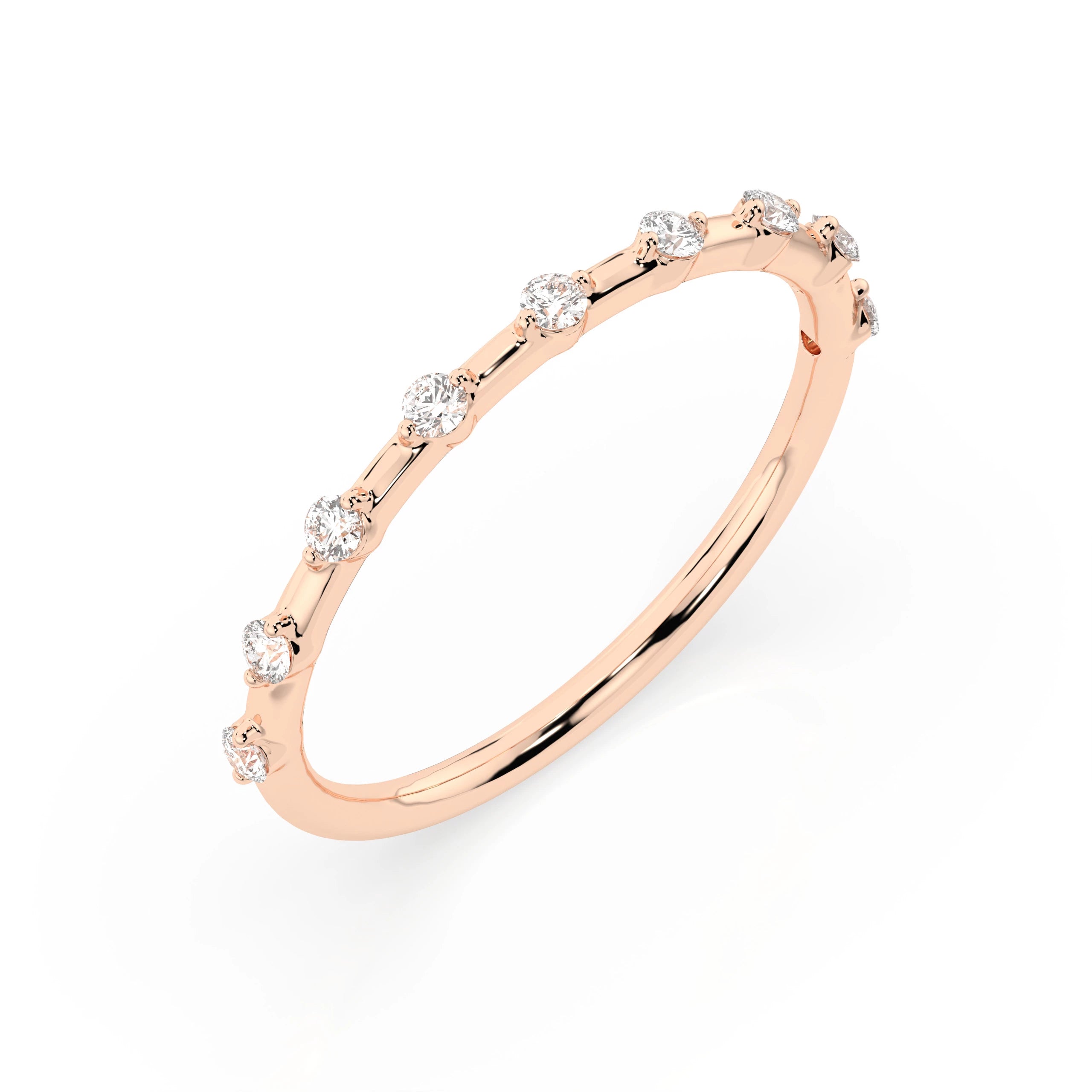 Inel din Aur cu Diamante Rotunde Briliant 0.18 CT