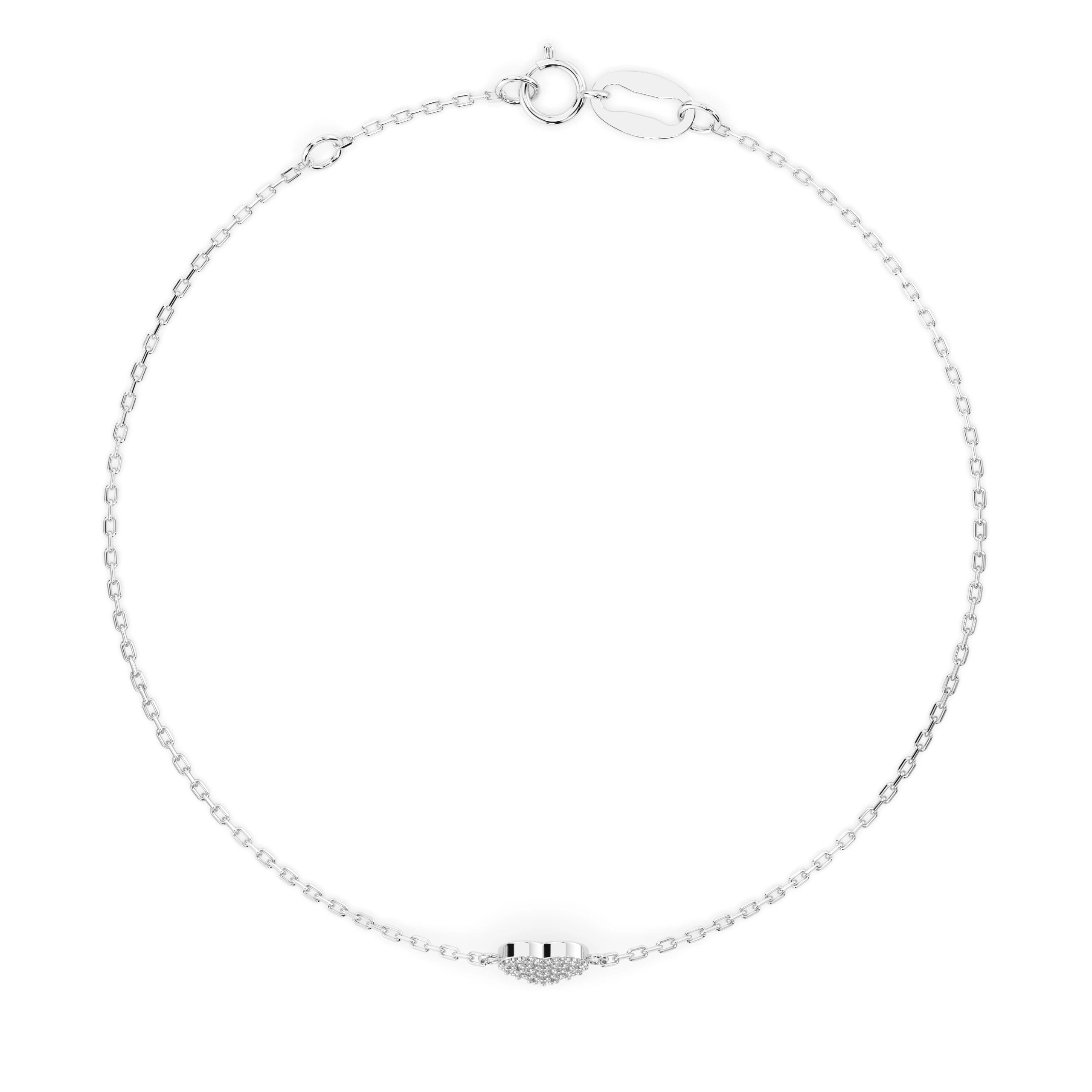 Brățară din Aur cu Diamante Rotunde Briliant 0.09 CT