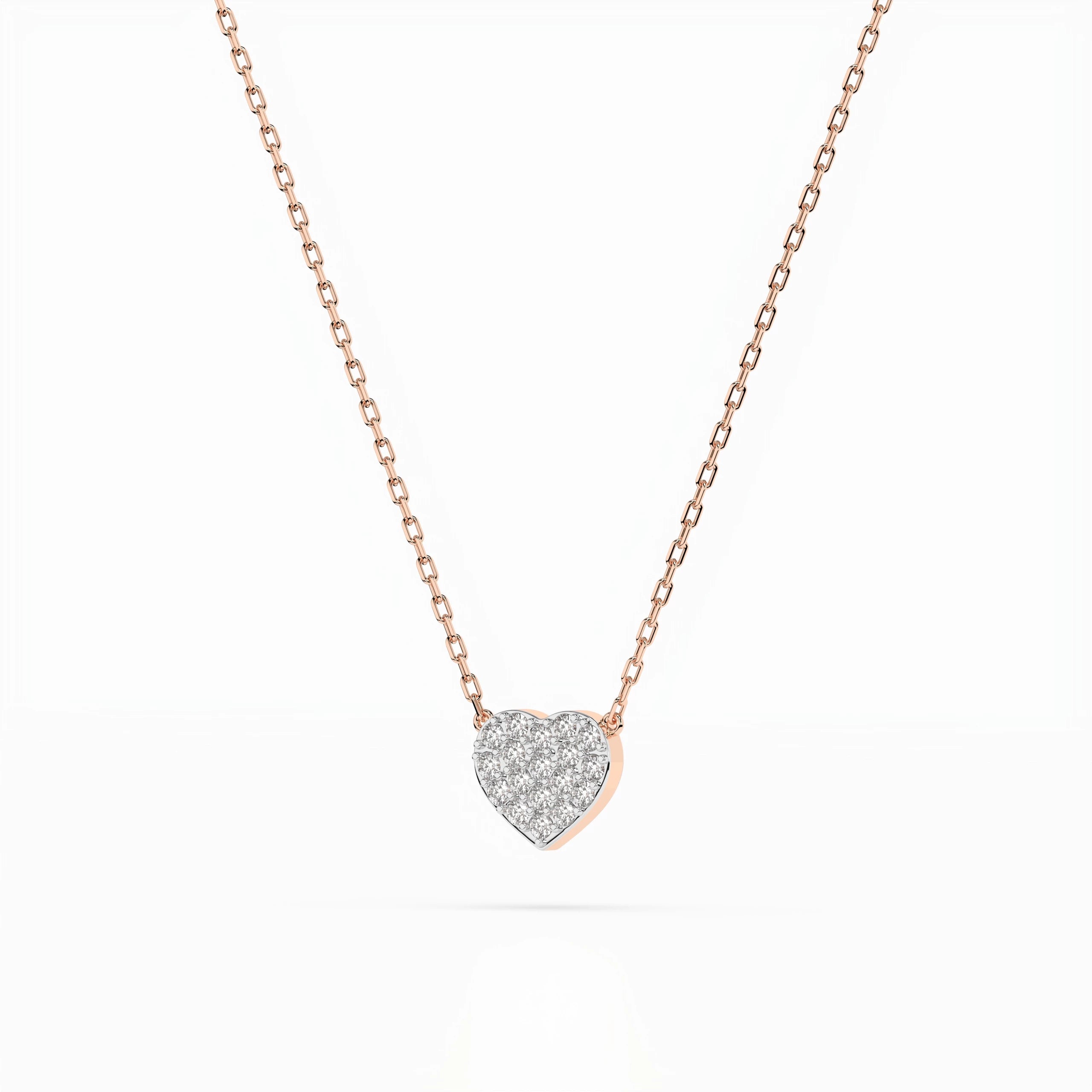 Colier din Aur cu Diamante Rotunde Briliant 0.09 CT