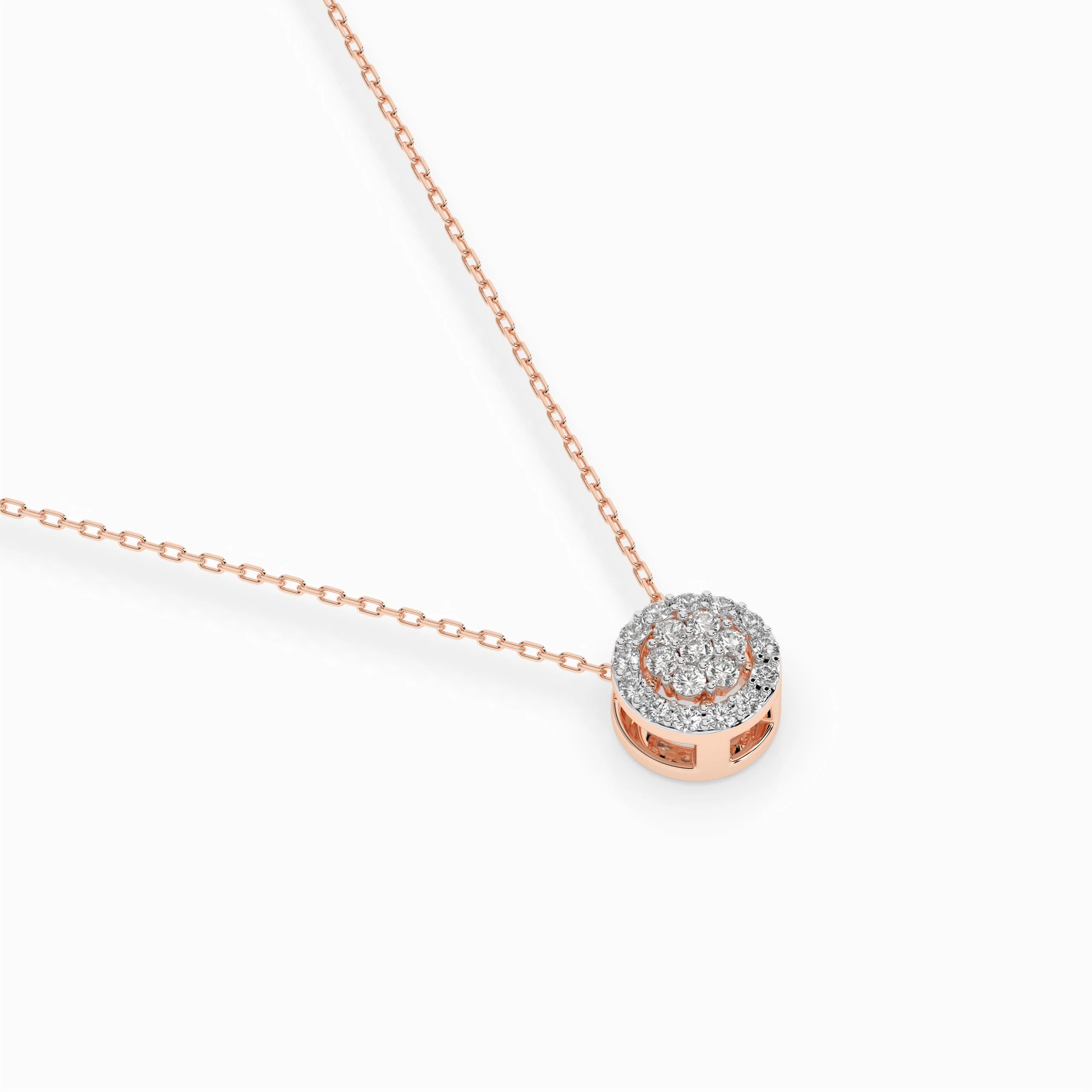 Colier din Aur cu Diamante Rotunde Briliant 0.15 CT