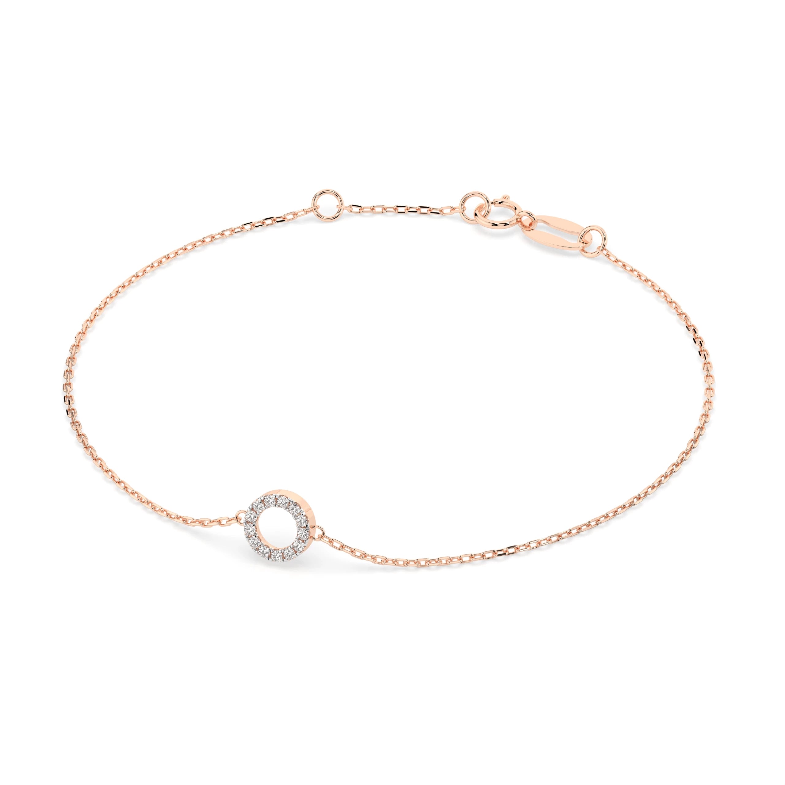 Brățară din Aur cu Diamante Rotunde Briliant 0.07 CT