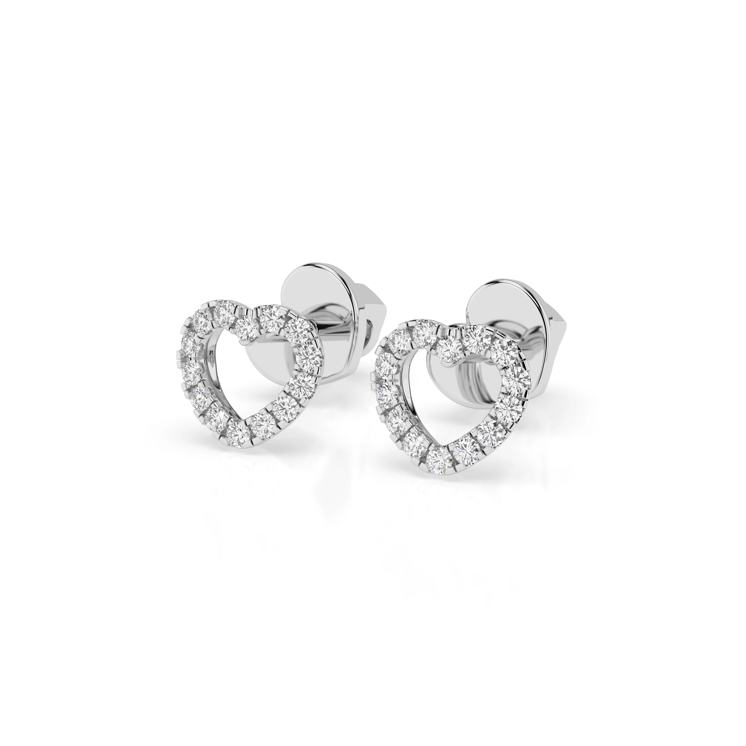 Cercei din Aur cu Diamante Rotunde Briliant 0.14 CT