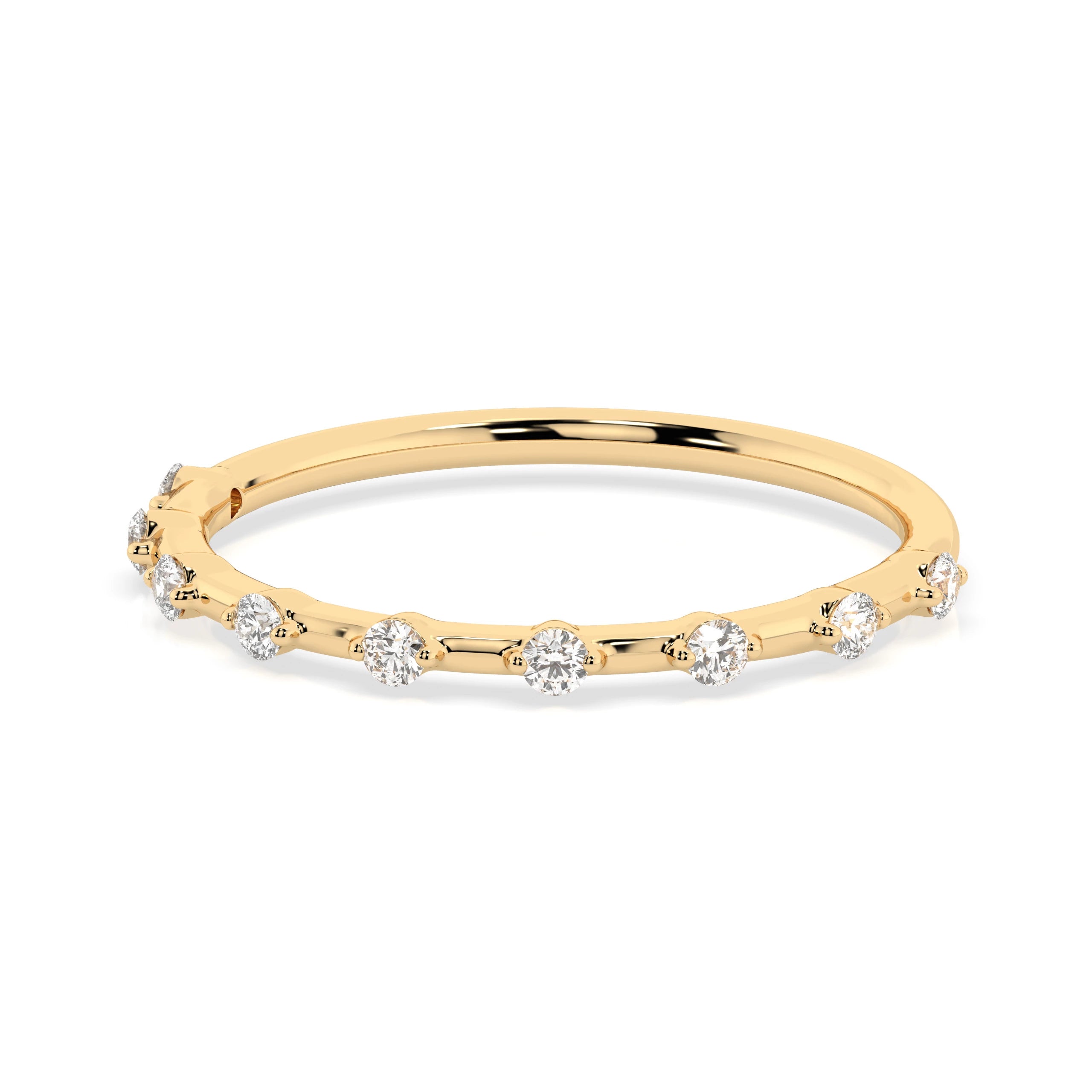 Inel din Aur cu Diamante Rotunde Briliant 0.18 CT