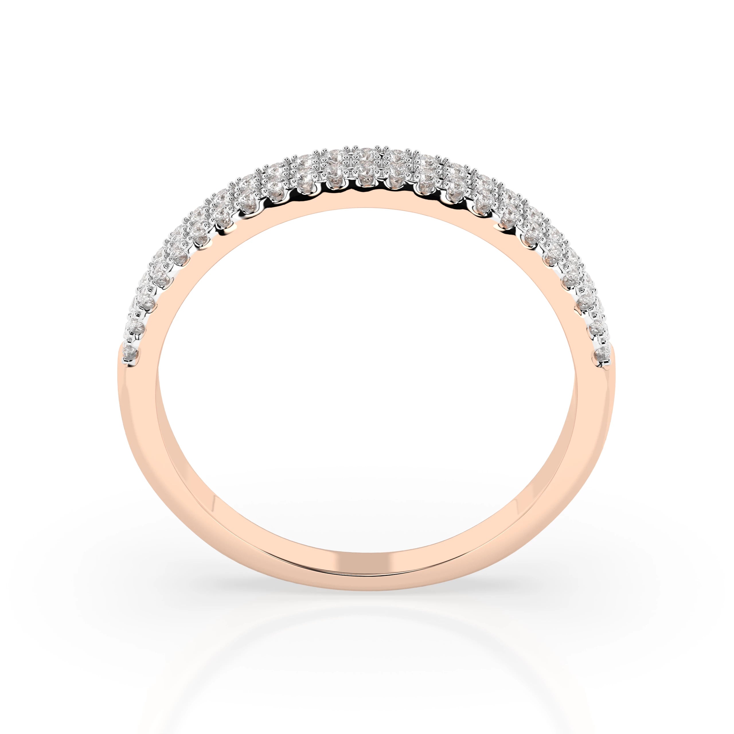 Inel din Aur cu Diamante Rotunde Briliant 0.18 CT