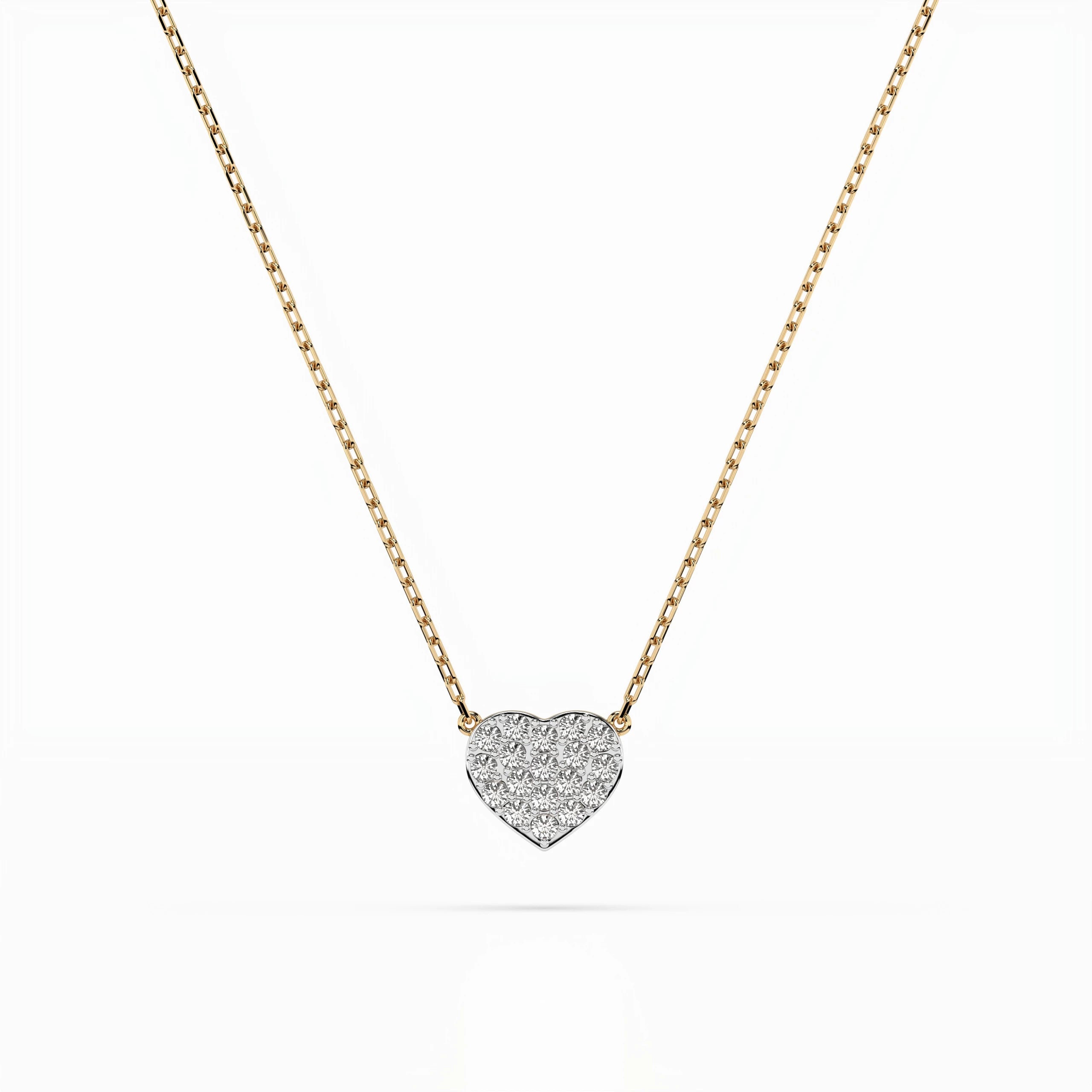 Colier din Aur cu Diamante Rotunde Briliant 0.09 CT