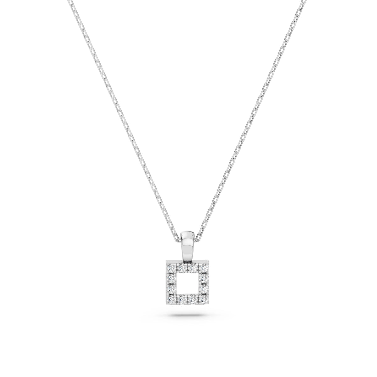 Colier din Aur cu Diamante Rotunde Briliant 0.06 CT