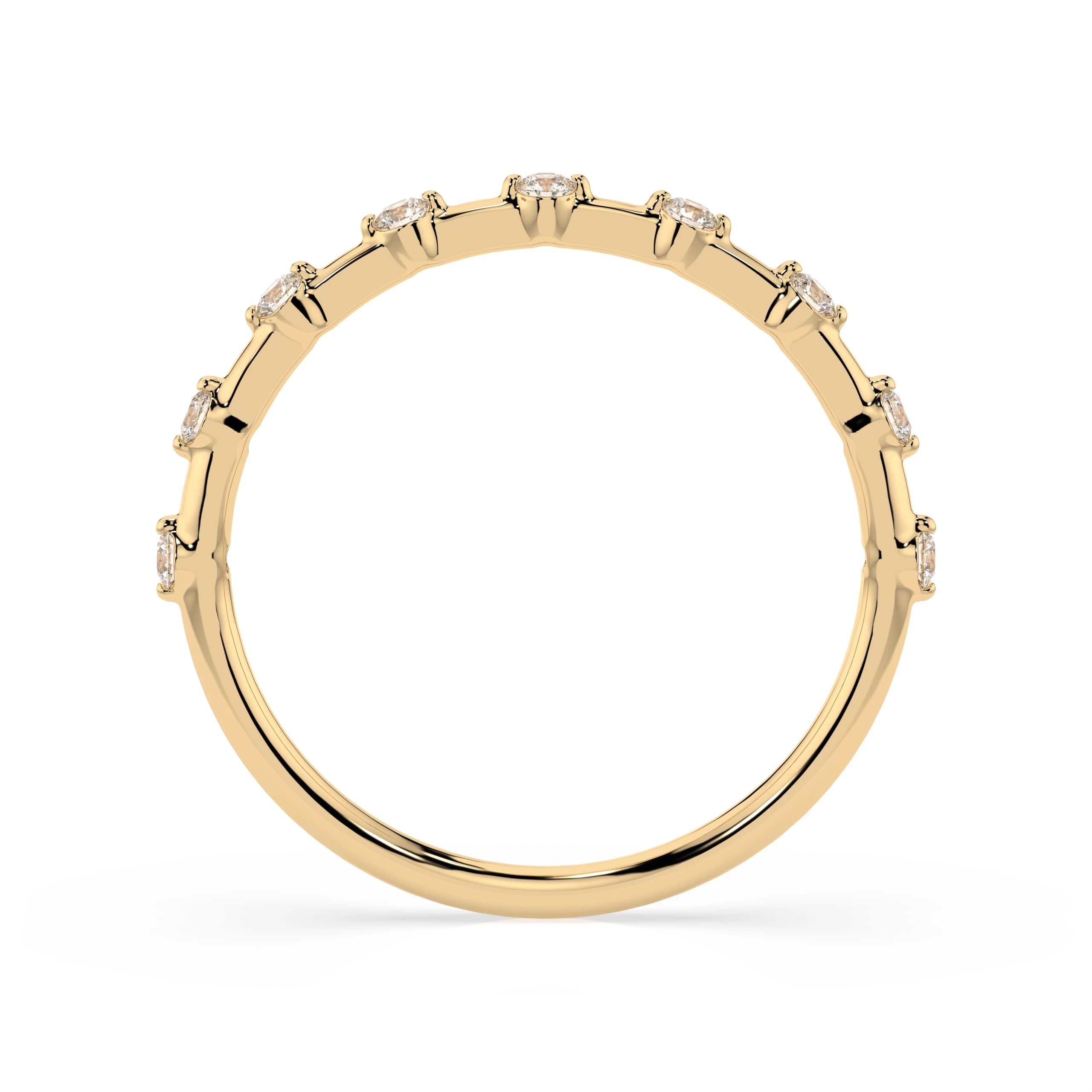 Inel din Aur cu Diamante Rotunde Briliant 0.18 CT