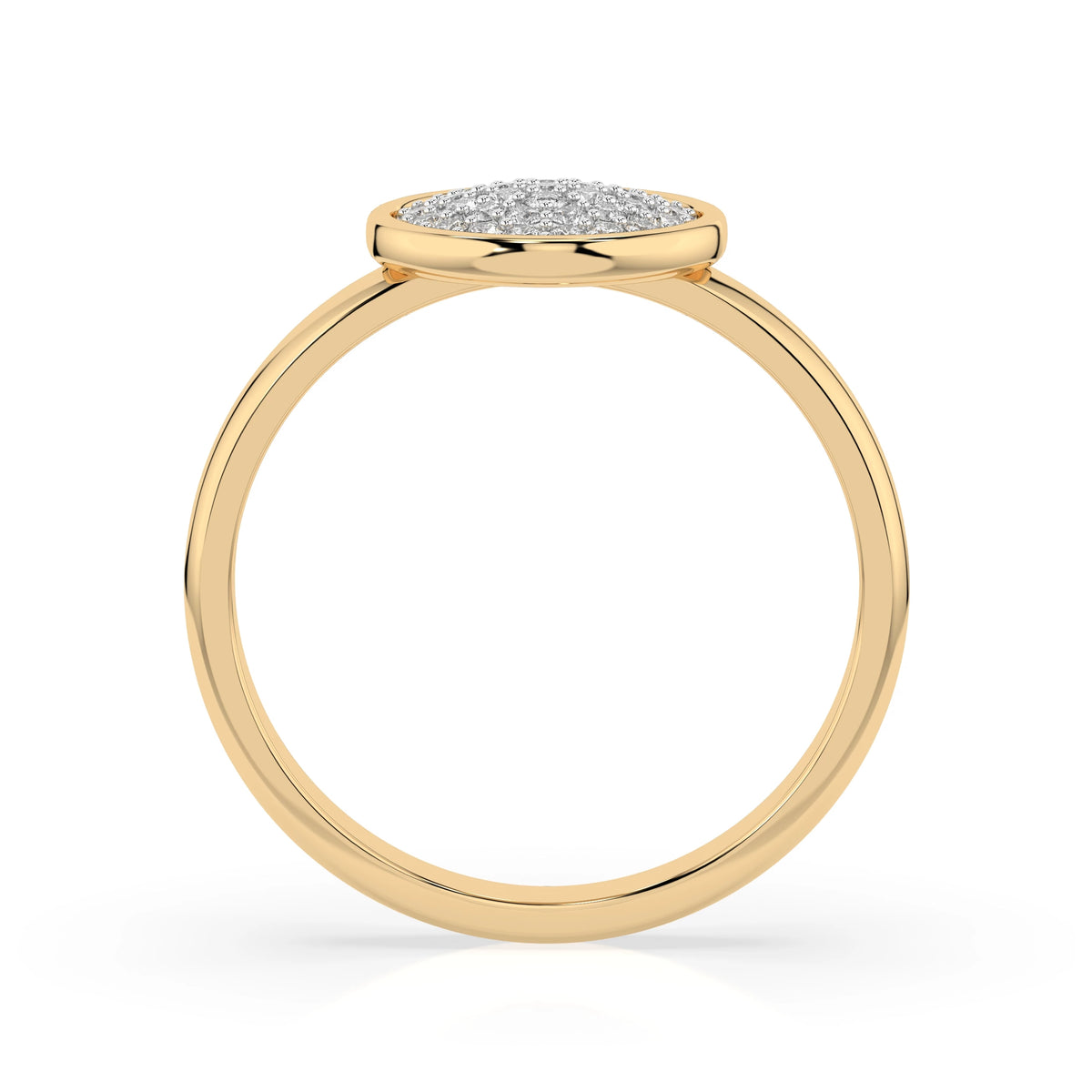Inel din Aur cu Diamante, Forma Rotund Briliant, 0,23 CT