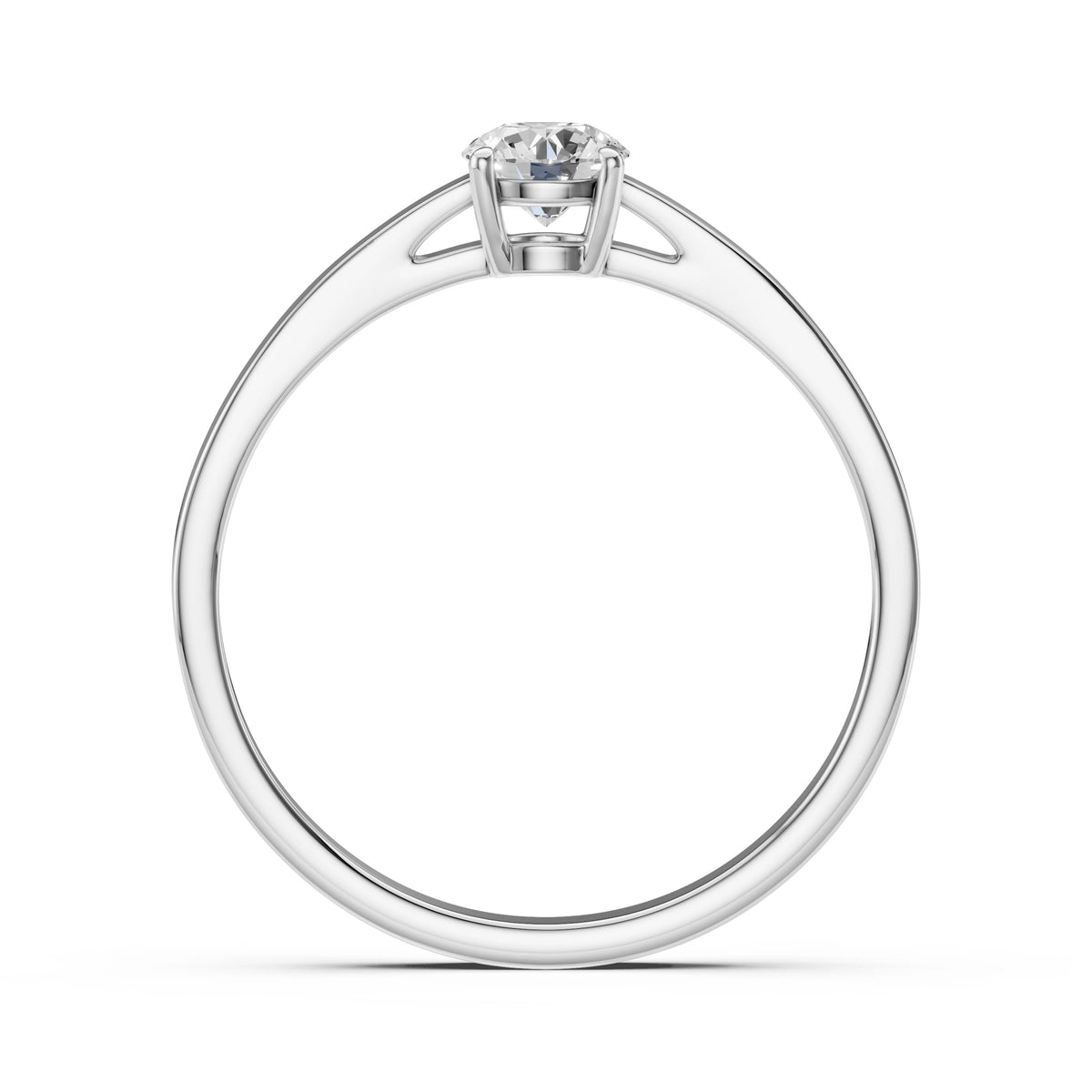 Inel de Logodnă Solitaire din Aur, Diamant Rotund Briliant 0,35 CT