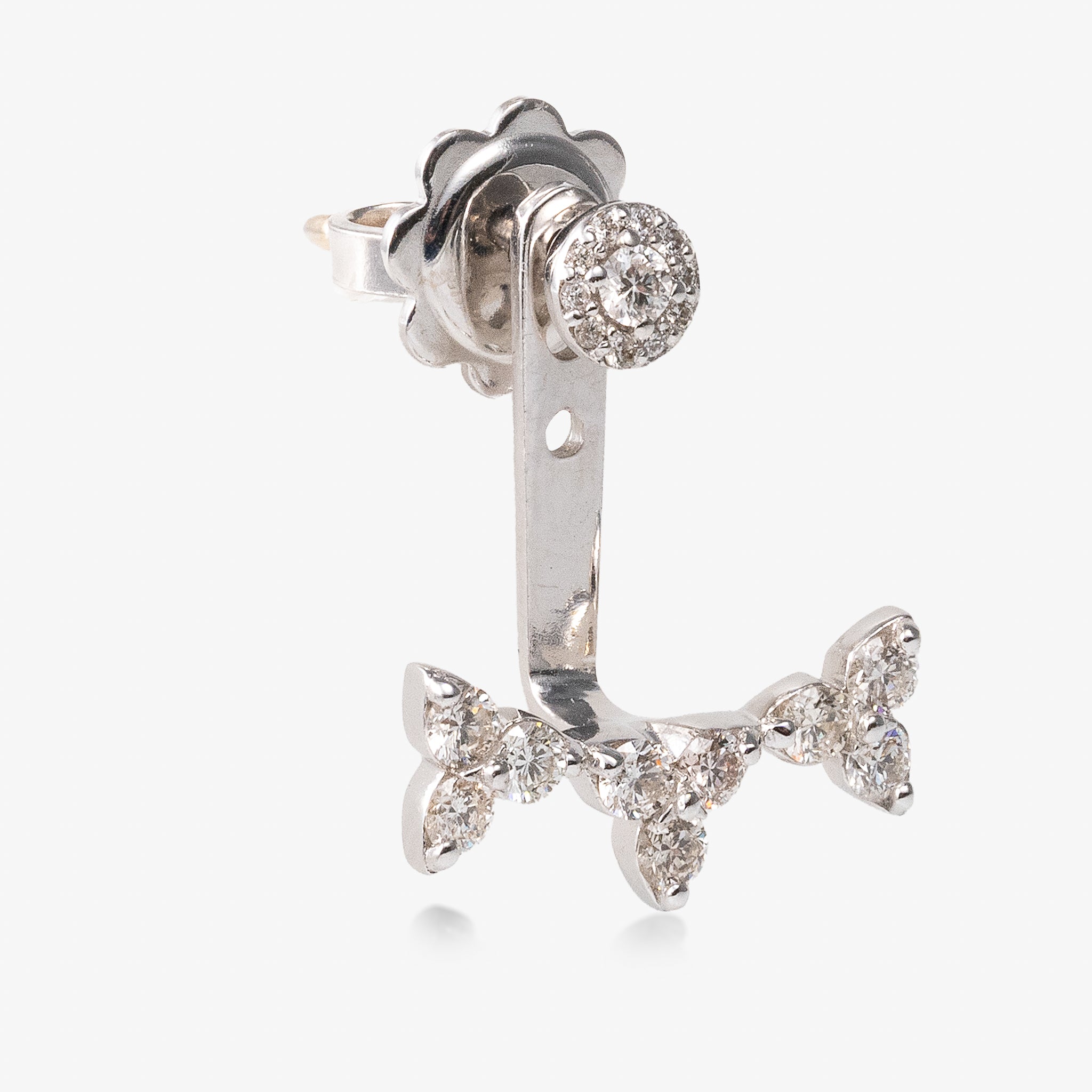 Cercei aur 18k cu diamante 0.68 ct
