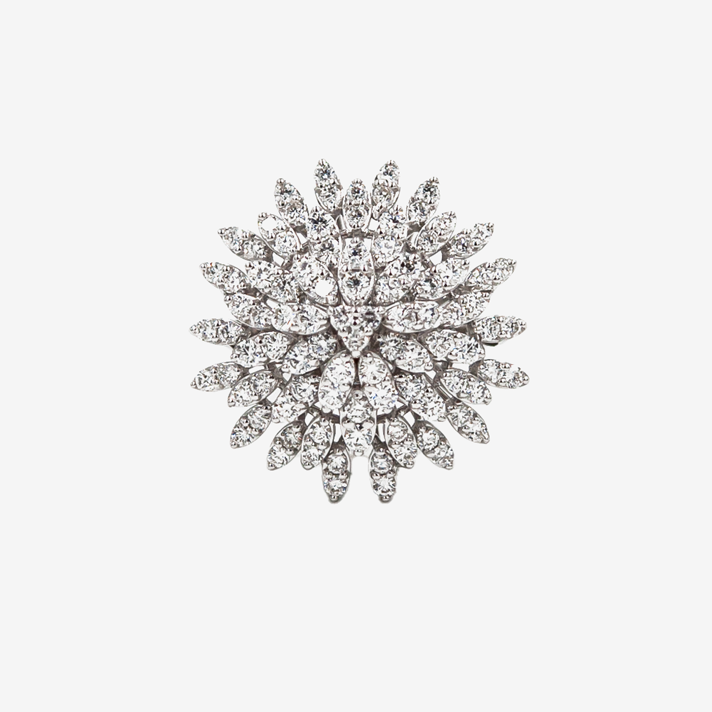 Daisy Ring with Diamonds