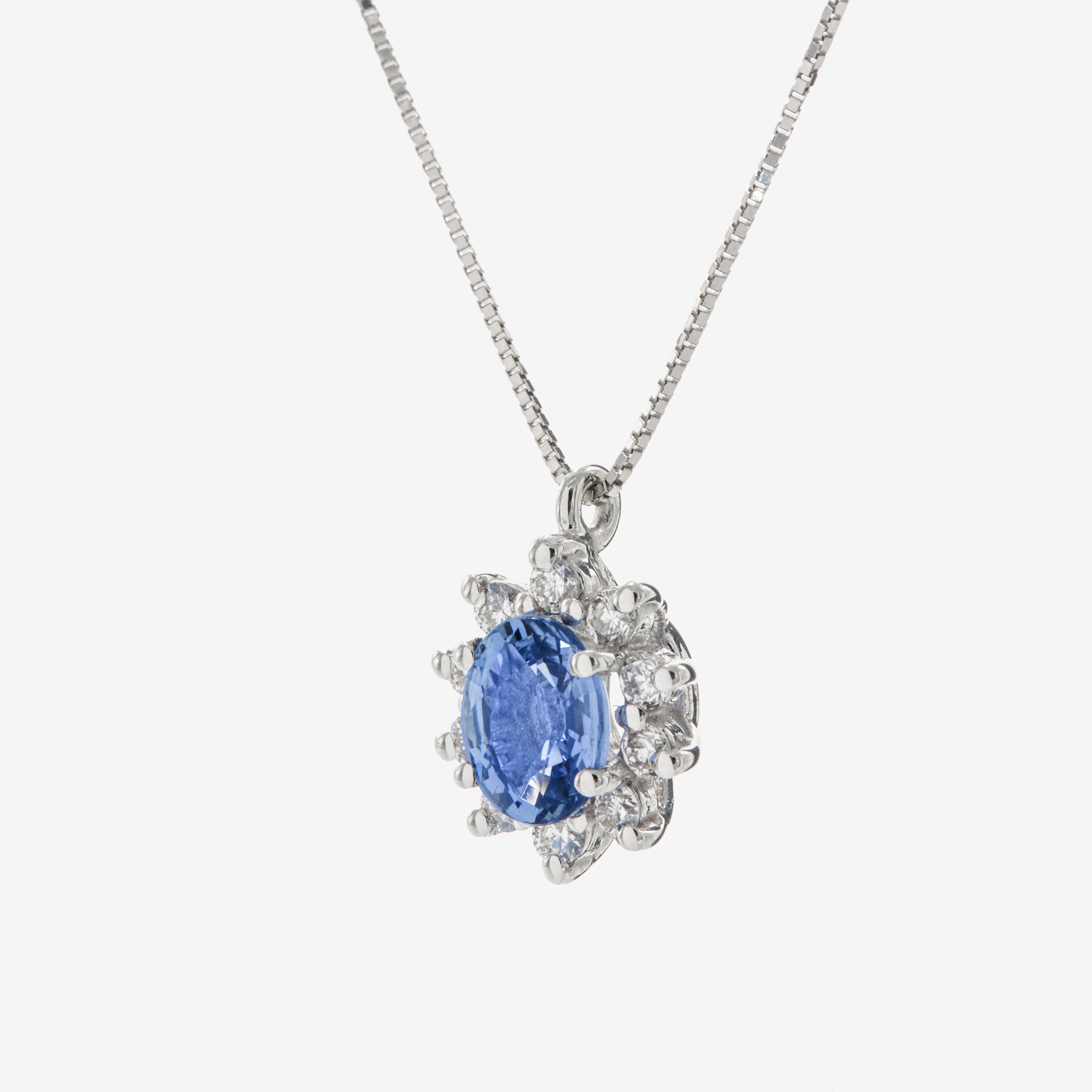 Lana necklace with sapphire and diamonds