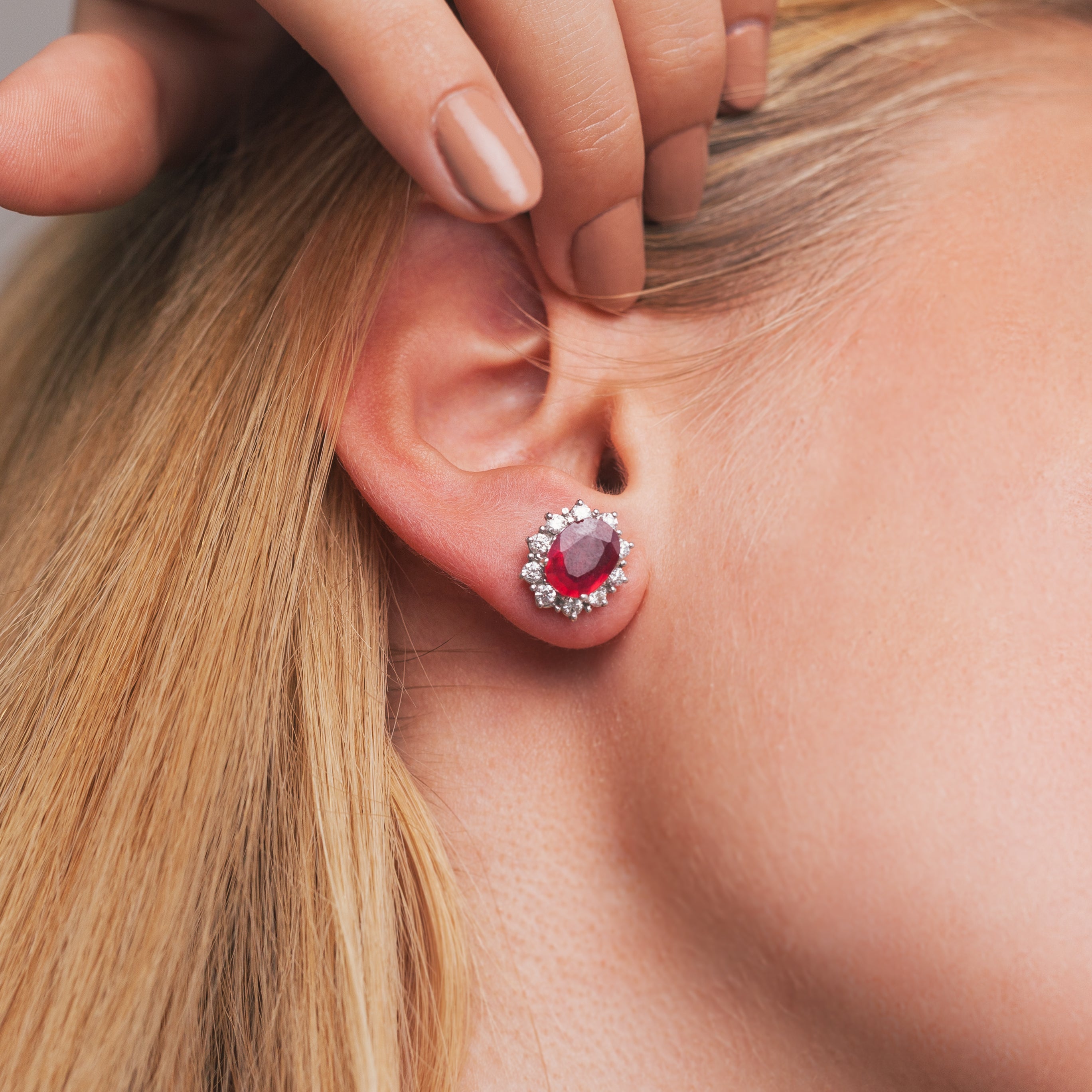Ruby Sparkle Earrings