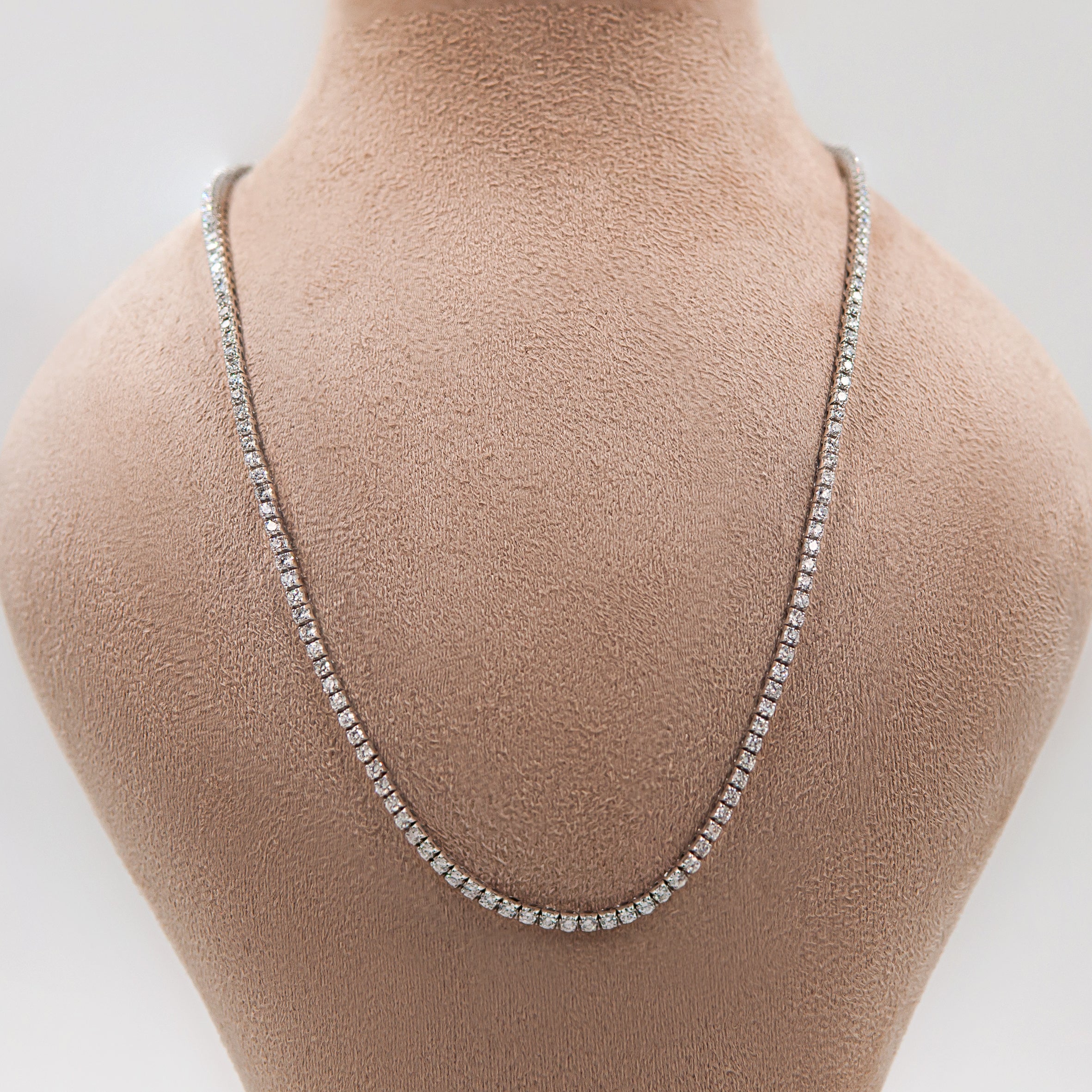 Tennis Necklace with Diamonds 6ct 