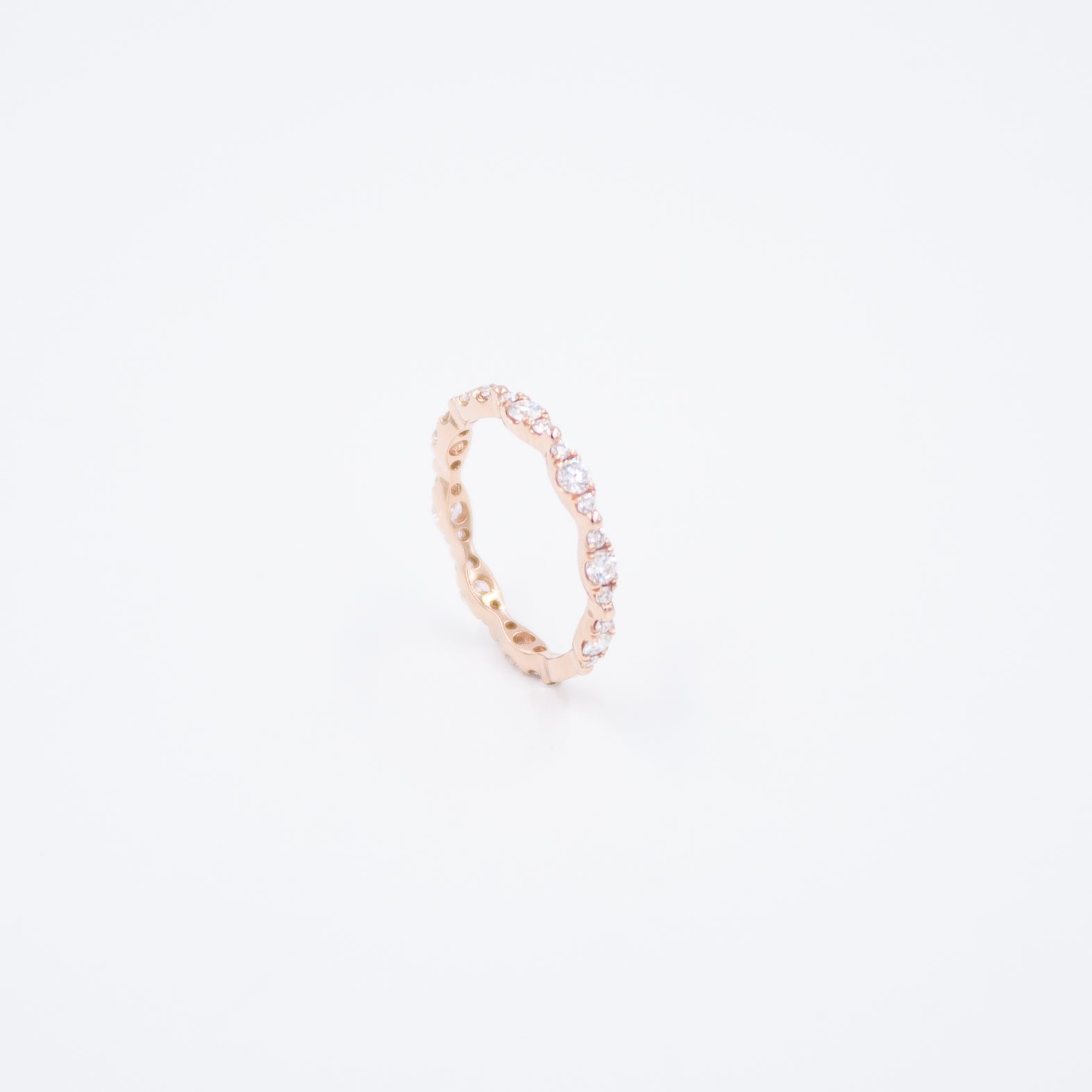 Rose Gold Eternity Daisy Ring