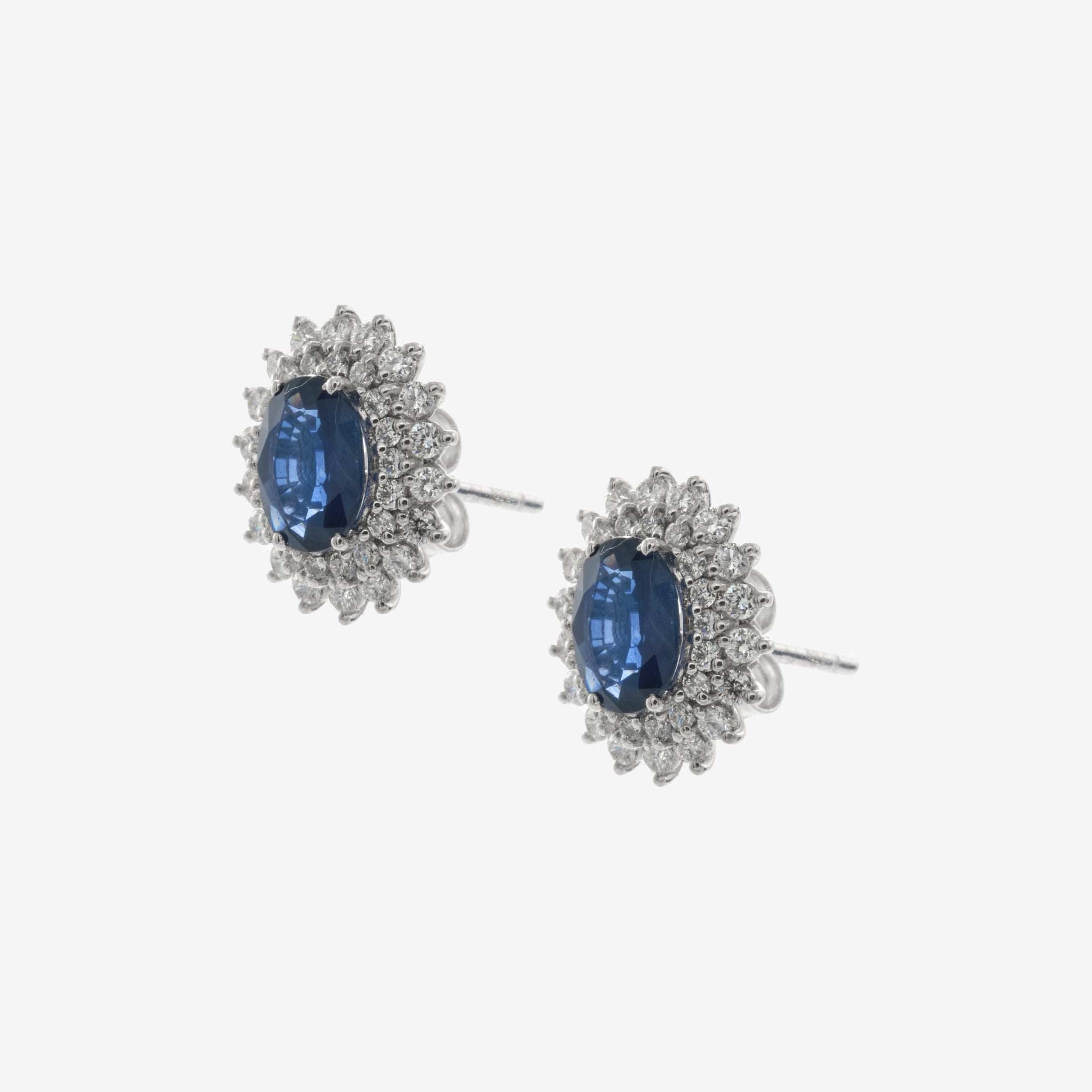 Odessa earrings with sapphires and diamonds