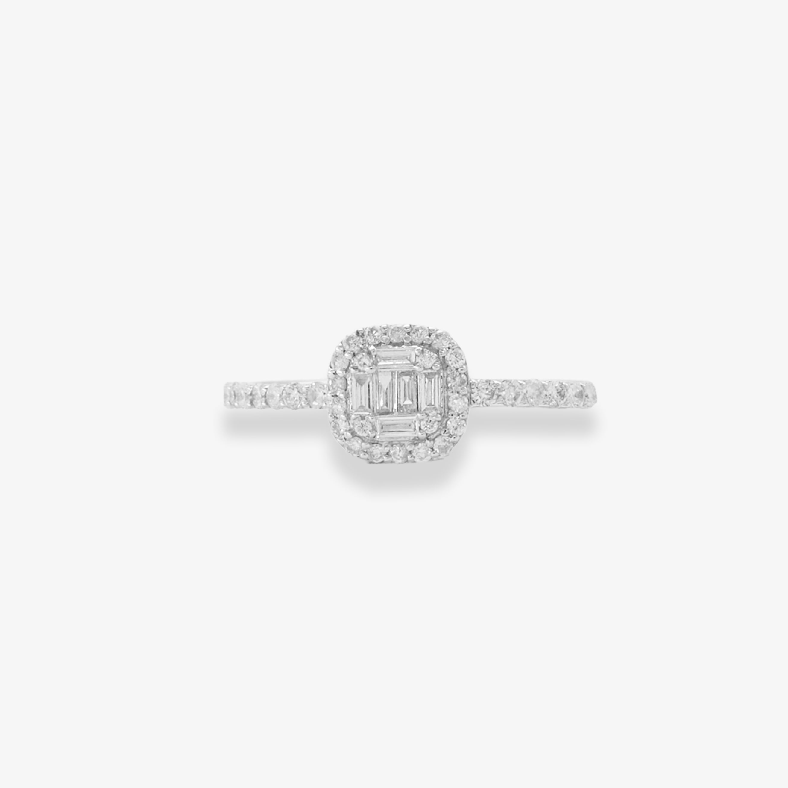 Inel aur 18k cu diamante 0.42 ct