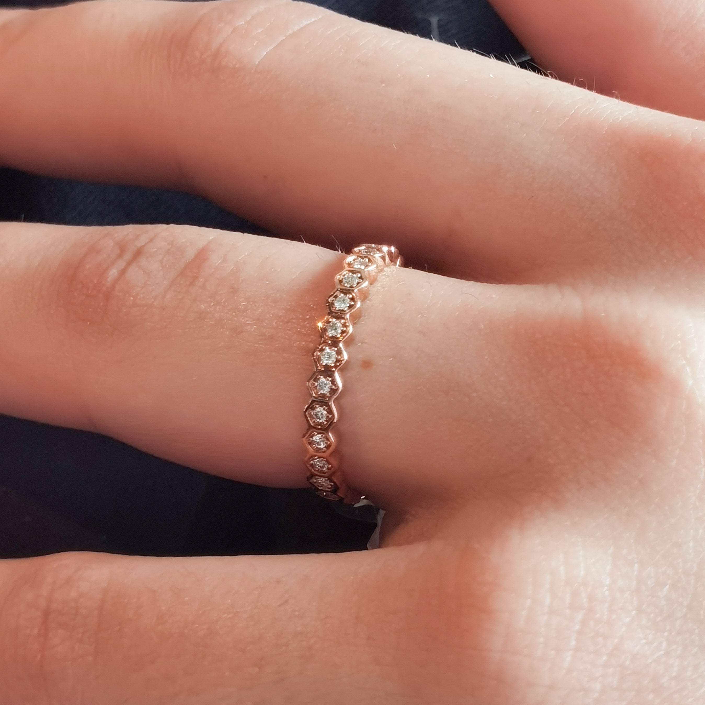 Inel Eternity Geometric cu Diamante