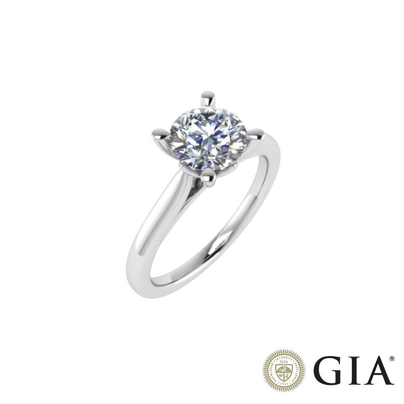 ENGAGEMENT RING BLUSH IN PLATINUM, DIAMOND 1.00 CT - GIA CERTIFICATE