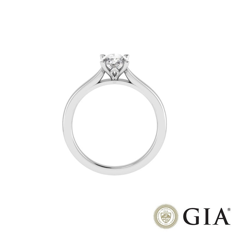 ENGAGEMENT RING BLUSH IN PLATINUM, DIAMOND 1.00 CT - GIA CERTIFICATE