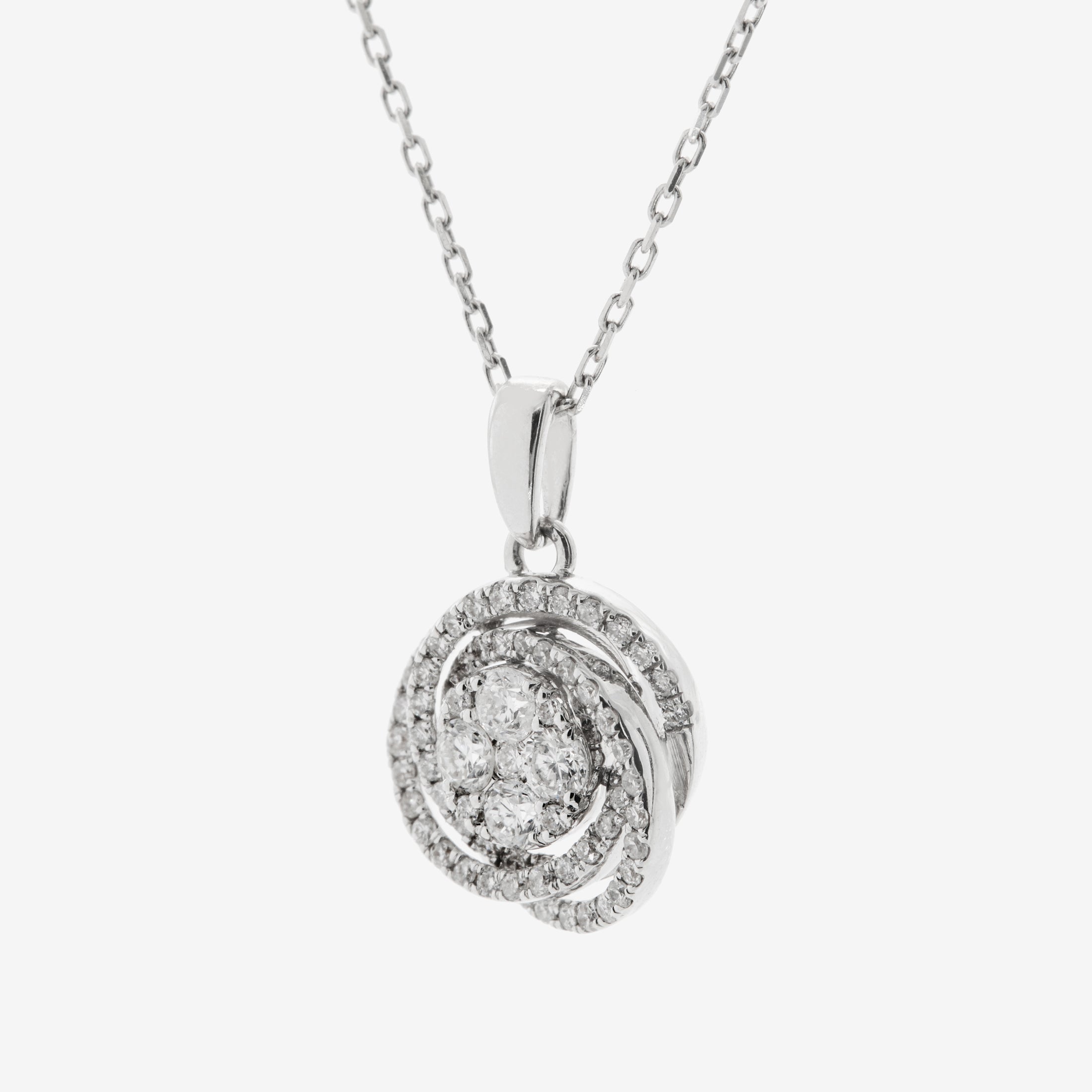 Colier aur 18k cu diamante 0.30 ct