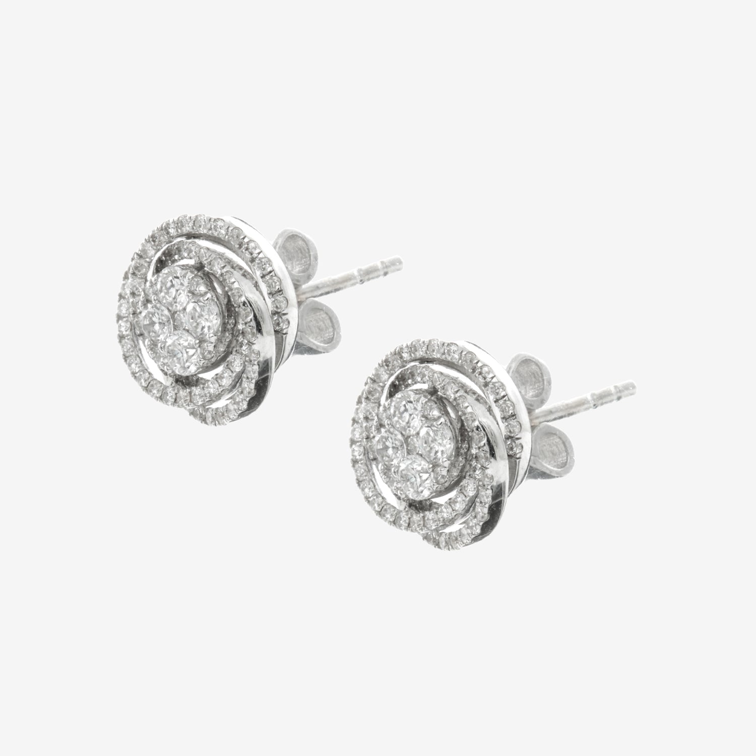 Cercei aur 18k cu diamante 0.60 ct