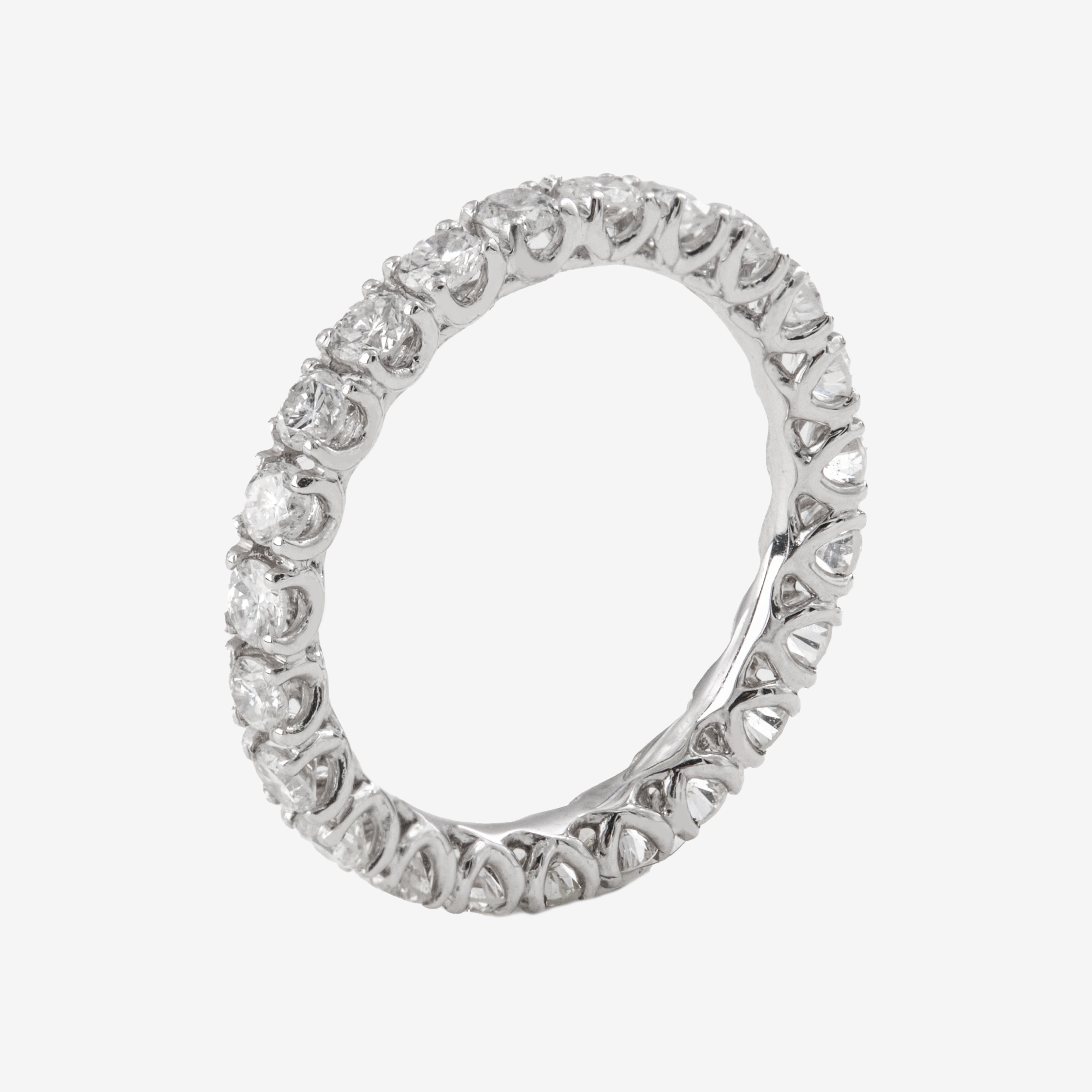 White Gold Eternity Ring with White Diamonds 1.5ct