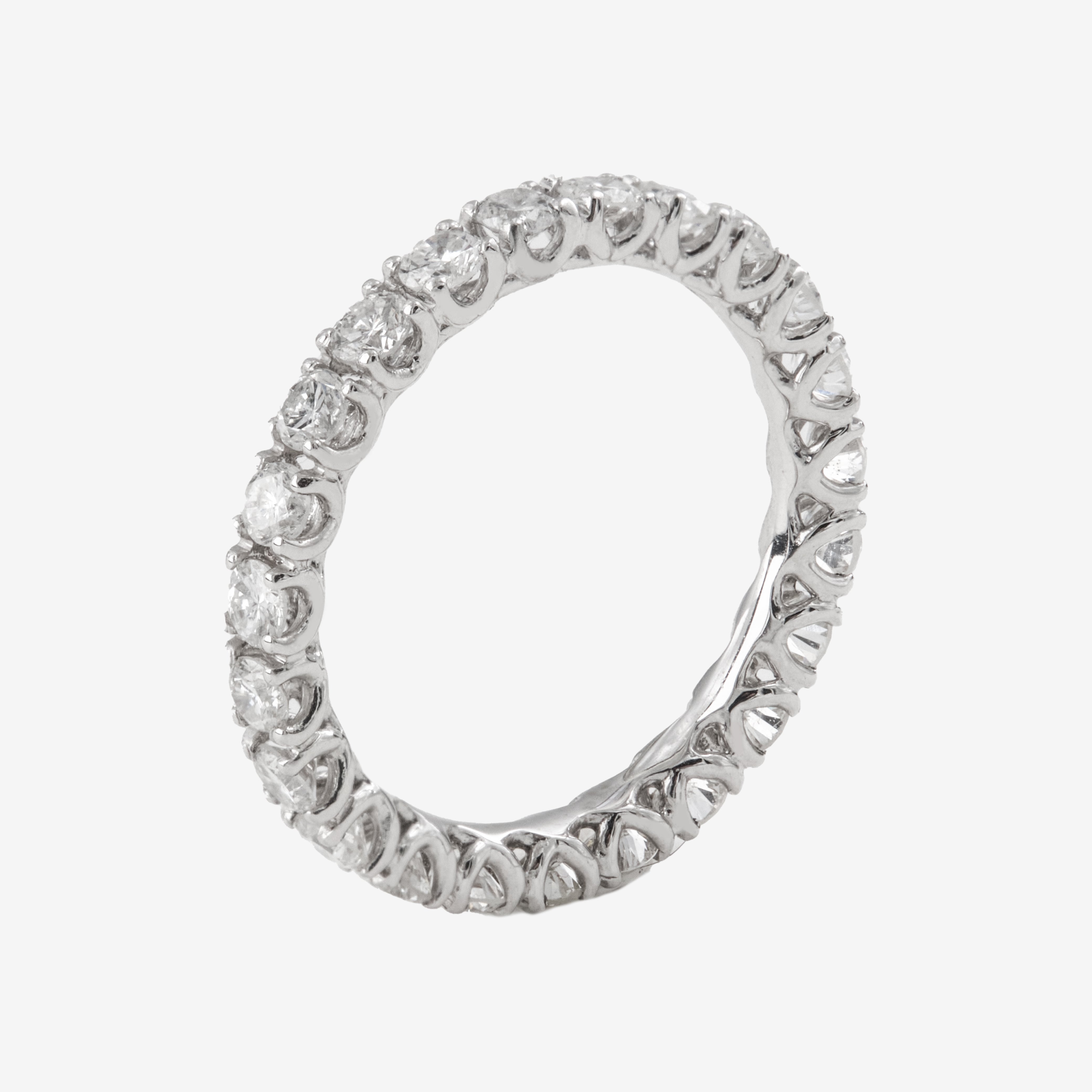 Inel eternity din aur 18k cu diamante 1.00 ct