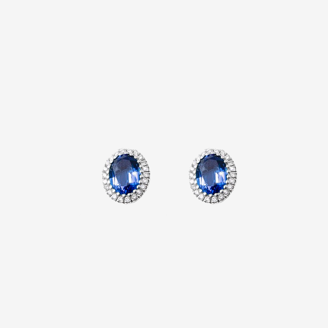 Sapphire and Diamond Earrings