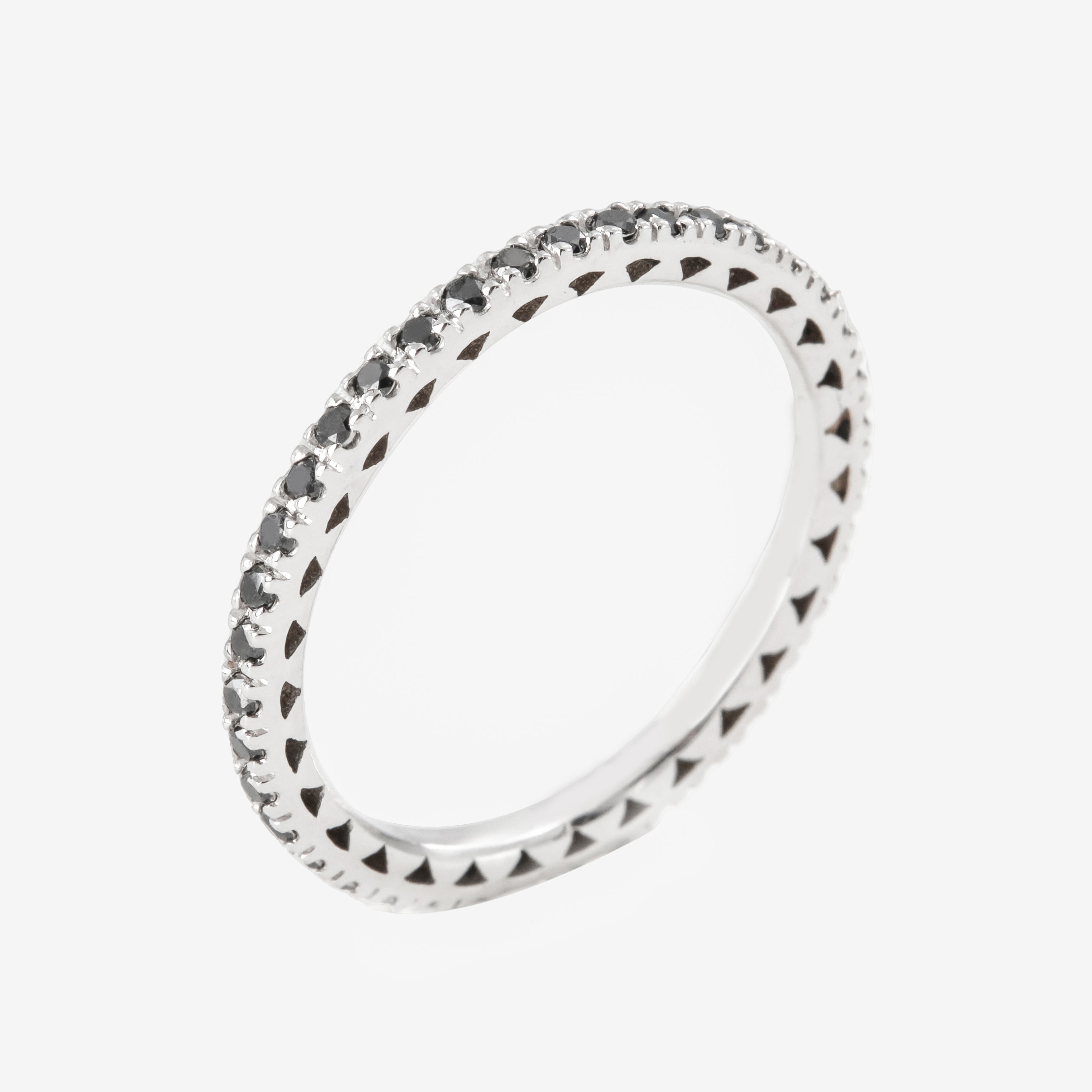 Eternity Ring with Black Diamonds 0.4ct