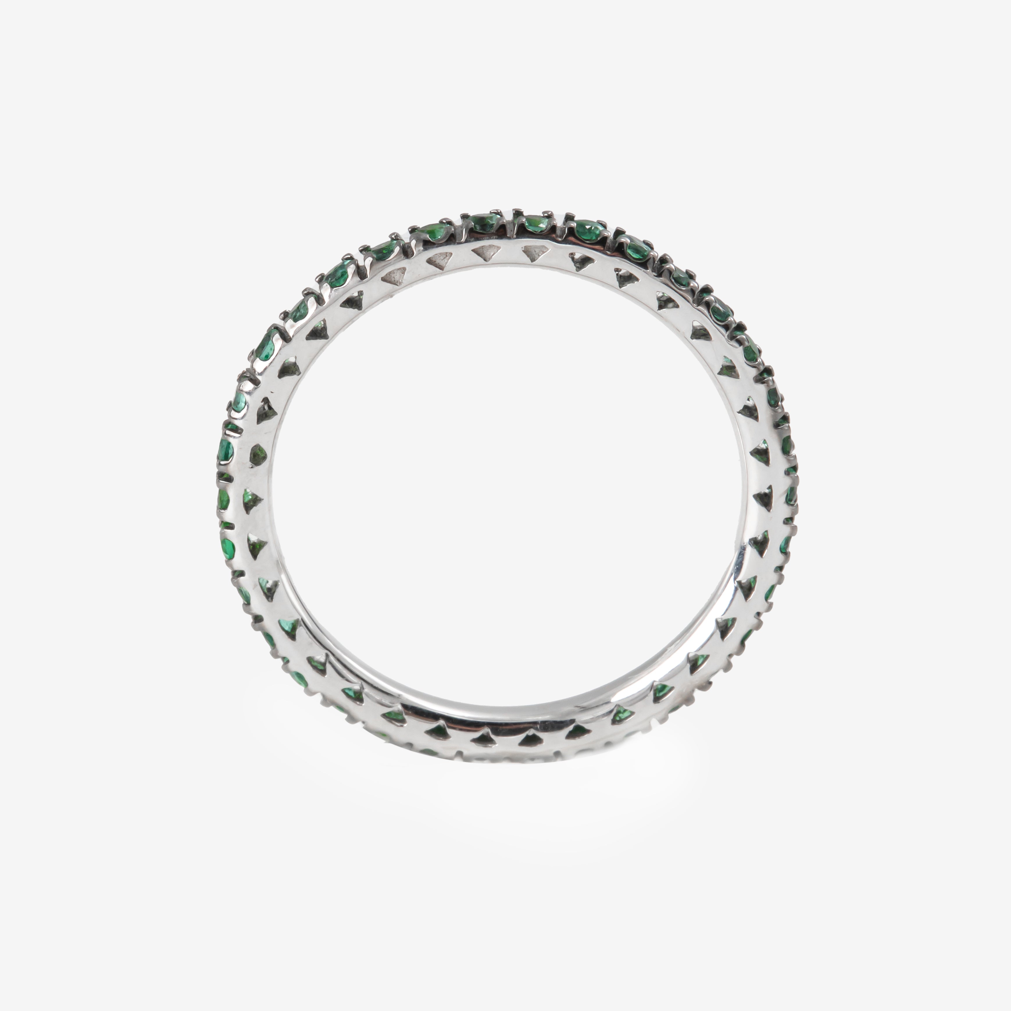 Eternity Ring with Emeralds 0.35ct