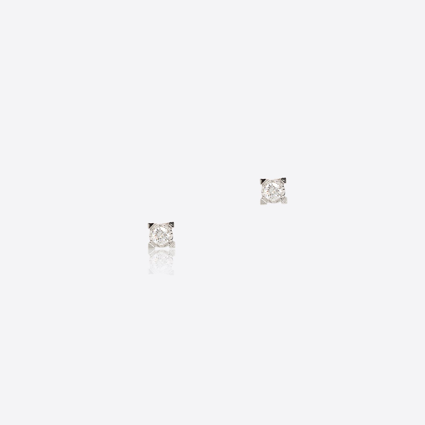 Square Spotlight Diamond Earrings
