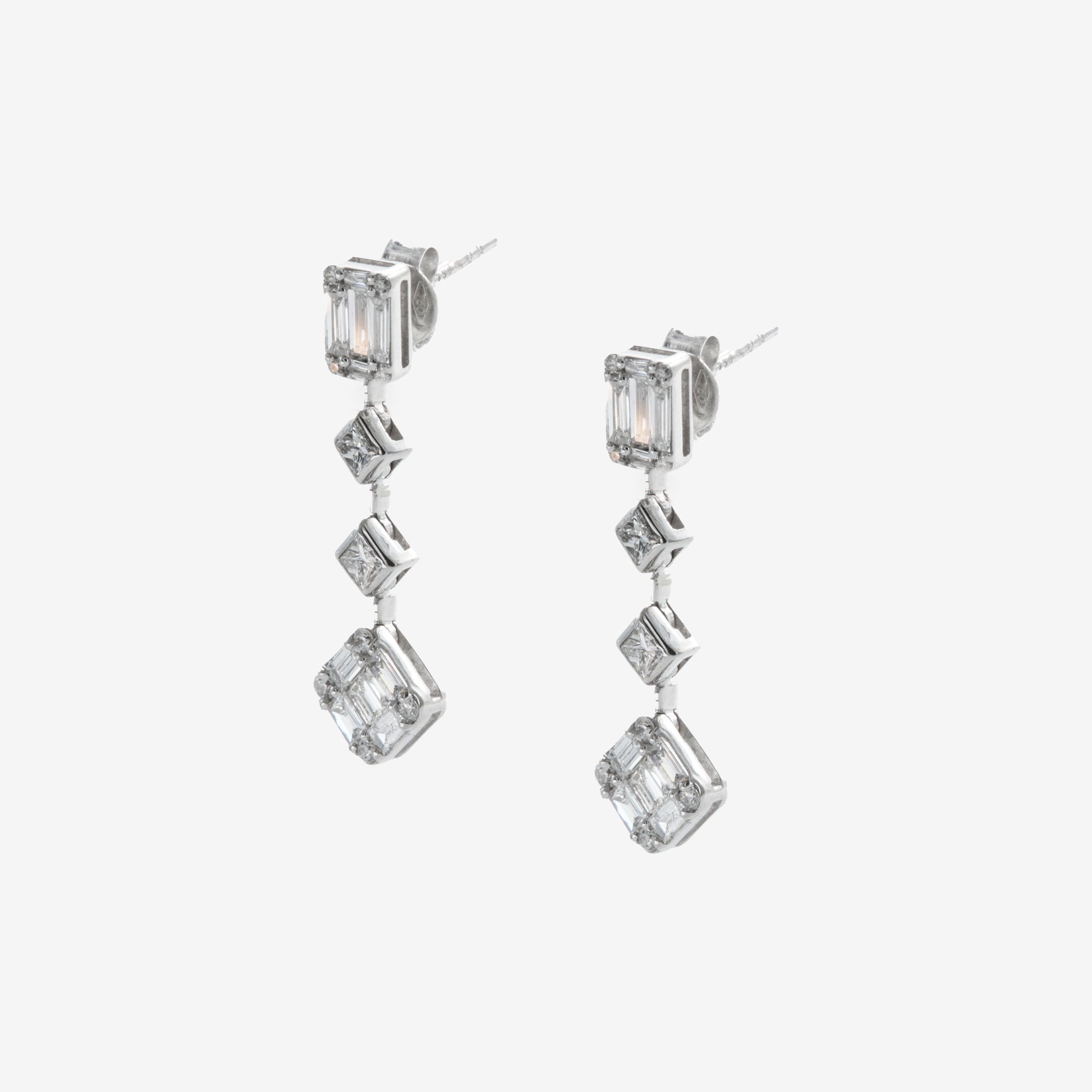 ZHIN EARRINGS WITH DIAMONDS