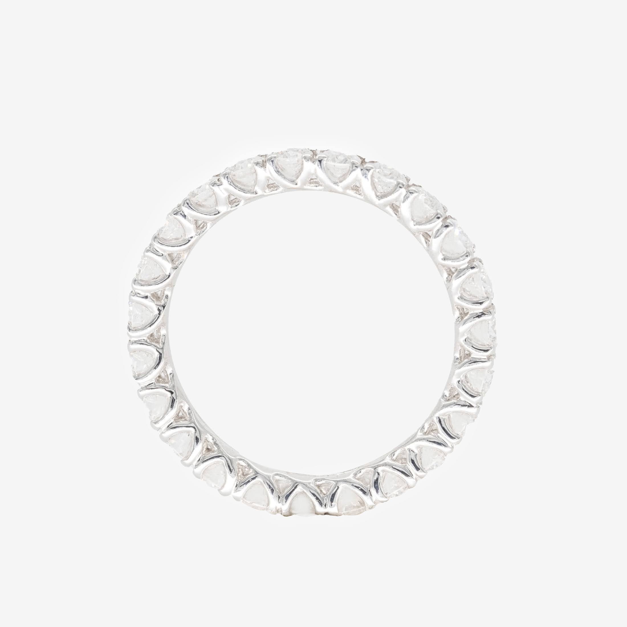 White Gold Eternity Ring with White Diamonds 2ct