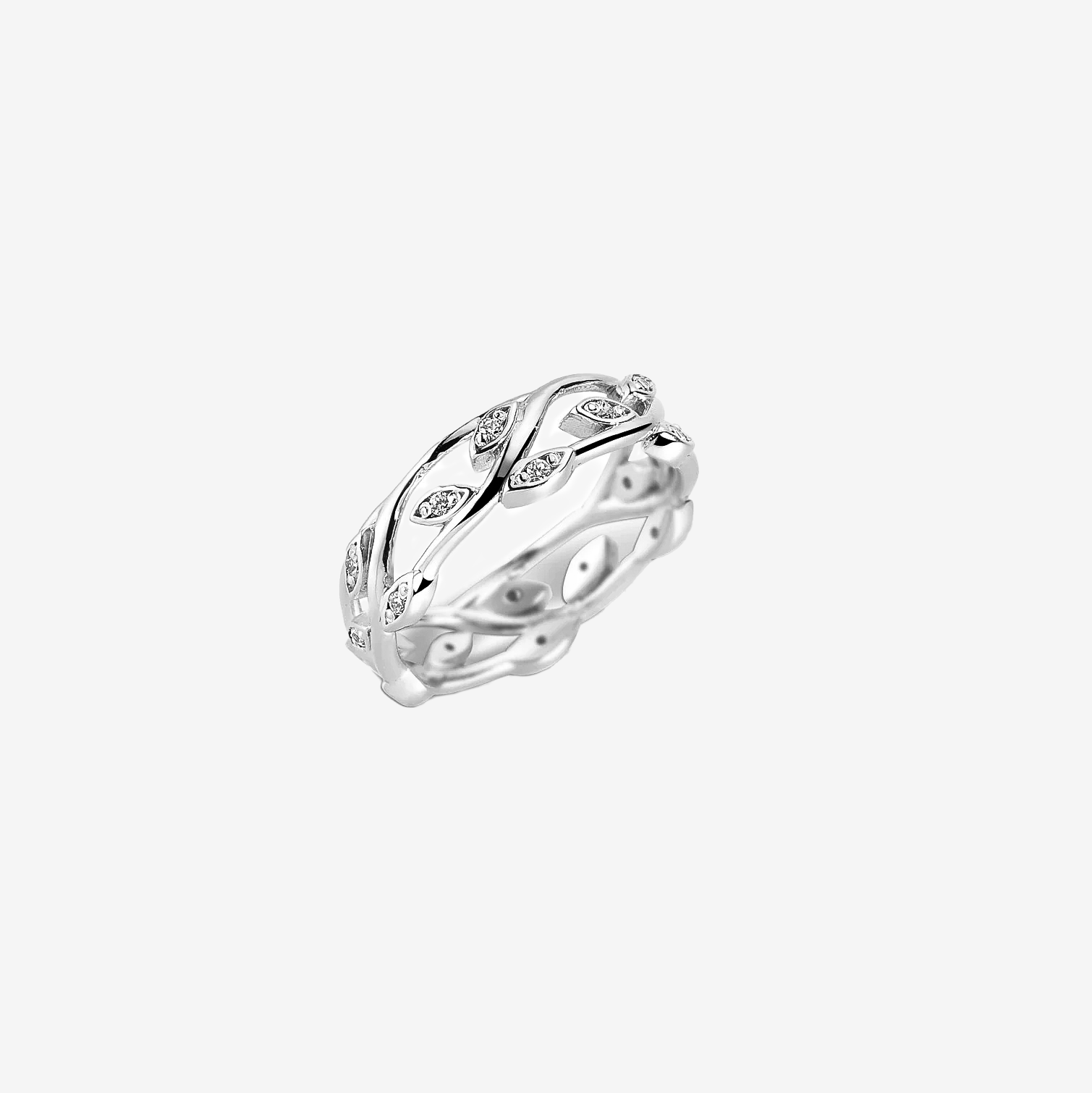 Versailles Diamond Wedding Ring - White Gold